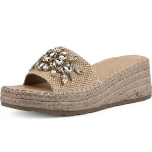 NEW‎ White Mountain Stitch Wedge Sandals Women’s Y2K SIZE 11